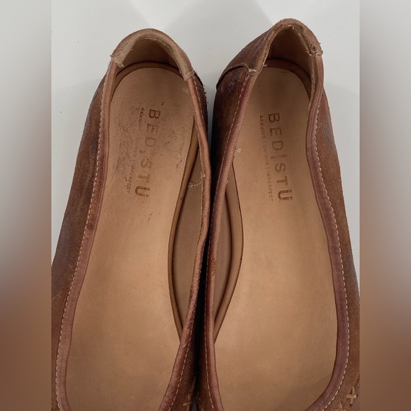 Bed Stu Lexie Brown Leather Ballet Flats - Picture 4 of 11